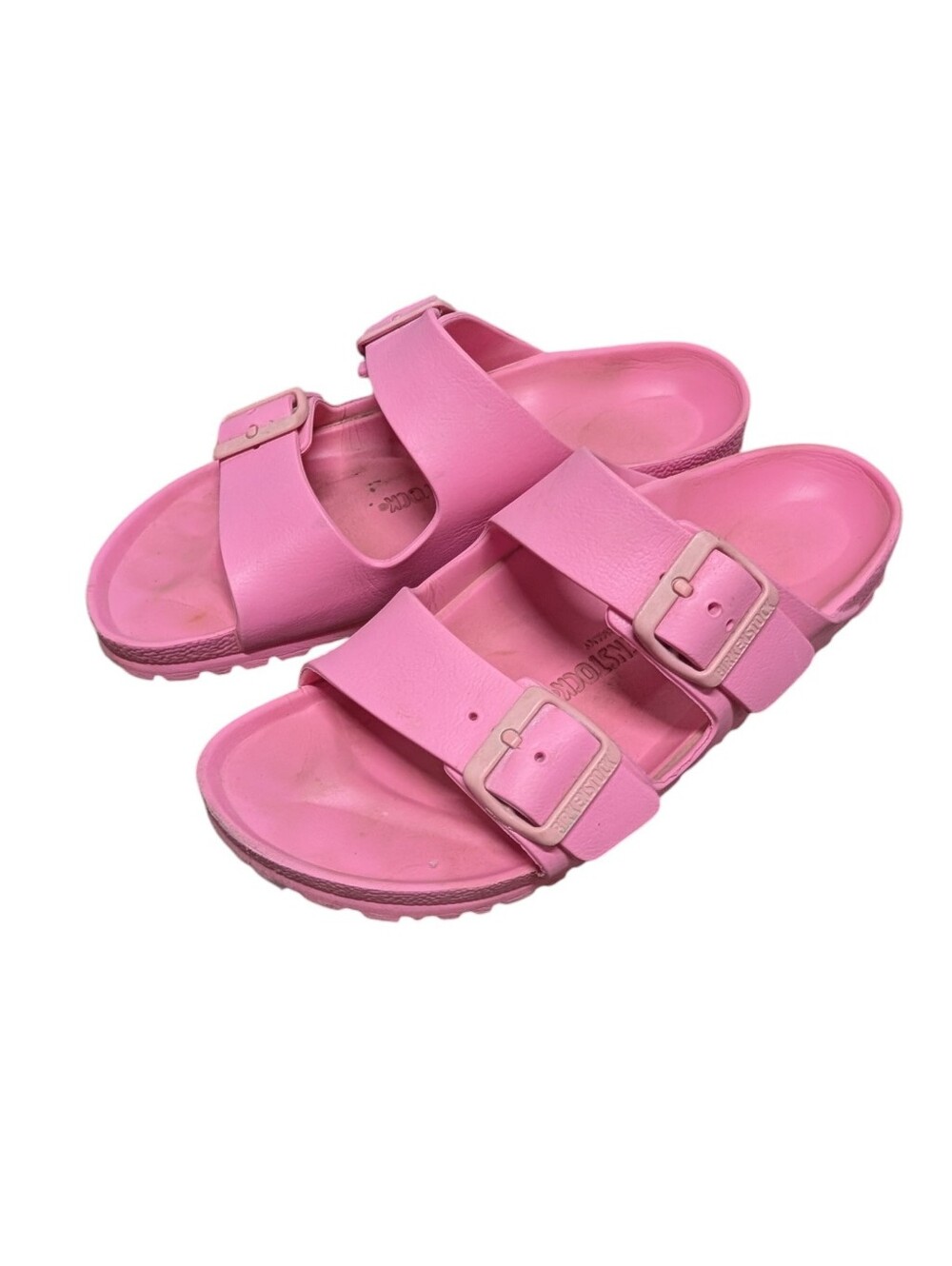 BIRKENSTOCK Pink Strap Slide Sandals Size 38 aka US 7-7.5